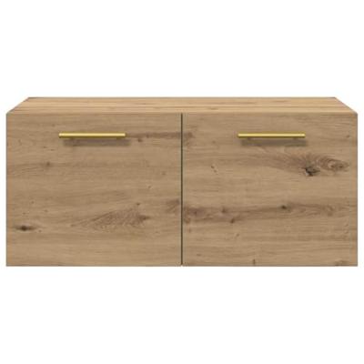 Wandkast Ambachtelijk eiken 80 x 36.5 x 35 cm Bewerkt hout