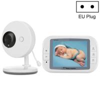 3 5 inch groter scherm draadloze digitale Monitoring Camera Baby carrière Monitor draadloze babyfoon EU Plug-SP851(Black White) - thumbnail