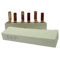 SEP kamrail 3 automaten 18mm grijs P02006G20 doorverbinder 2 polig 230V - thumbnail