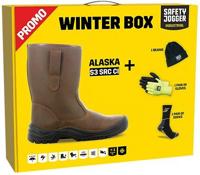 Safety Jogger winterbox | alaska veiligheidslaars + sokken + handschoenen + muts | bruin | maat 45 - si9805450 - thumbnail