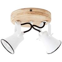 Brilliant Seed 82224/05 Plafondspot LED GU10 10 W Wit, Hout (licht) - thumbnail