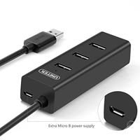 UNITEK Y-3089 interface hub USB 3.2 Gen 1 (3.1 Gen 1) Type-A 5000 Mbit/s Zwart - thumbnail