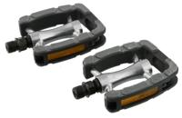 Simson Pedalen set elegant comfort 9/16 inch grijs/zwart - thumbnail