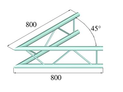 ALUTRUSS DECOLOCK DQ2-SPAC19V 2-way Corner 45Â° bk