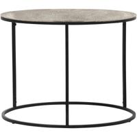 Bijzettafel - Trion Pado - 60cm - Rond - Zwart - Zilver - Metaal - thumbnail