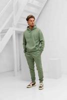 Lacoste Hooded Trainingspak Heren Groen - Maat S - Kleur: Groen | Soccerfanshop - thumbnail