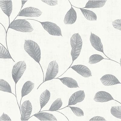 Dutch Wallcoverings Behang Design Leaves White-Grey 12021