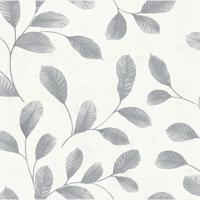 Dutch Wallcoverings Behang Design Leaves White-Grey 12021 - thumbnail