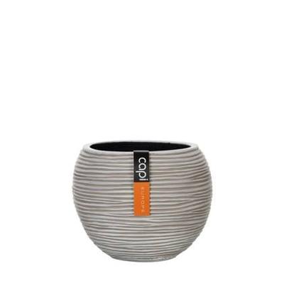 Vaas bol Rib 23x19 Ivoor Capi Europe - Capi europe