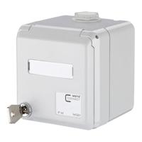 Metz Connect 1309460003-I Netwerkdoos Opbouw (op muur) Zonder connectoren 2 poorten Grijs - thumbnail