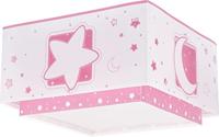 Dalber Vierkante plafondlampMoonlight roze - 63236S - thumbnail