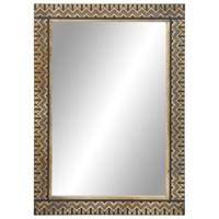 Badkamerspiegel 50x70 cm massief mangohout en glas - thumbnail