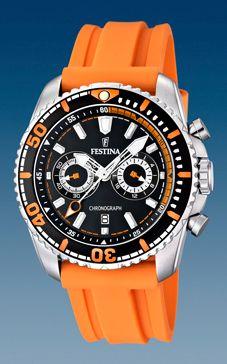 Horlogeband Festina F16574-2 Rubber Oranje 24mm