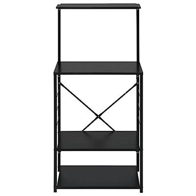 VidaXL Magnetronkast 60x39,6x123 cm bewerkt hout zwart