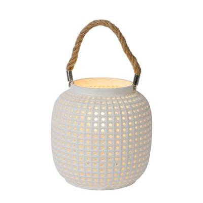 Lucide SAFIYA - Tafellamp - Ø 16,5 cm - 1xE14 - Wit