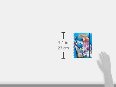 Sonic the Hedgehog A5 3D Notebook - Comic Strip Jump Out