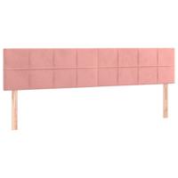 Boxspring met matras fluweel roze 120x200 cm - thumbnail