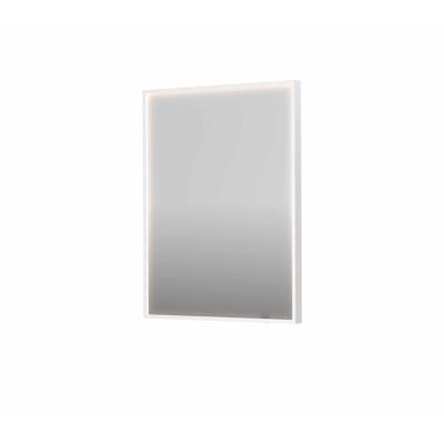 Spiegel INK SP19 60x4x80 cm incl. direct LED-Verlichting Rondom en Spiegelverwarming Mat Wit