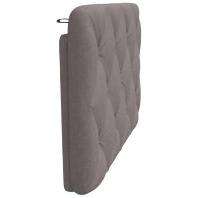 Hoofdbordkussen 80 cm stof taupe