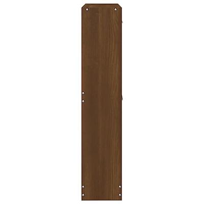 VidaXL Schoenenkast 59x17x81 cm bewerkt hout bruin eikenkleur VidaXL Schoenenkast 59x17x81 cm bewerkt hout bruin eikenkleur