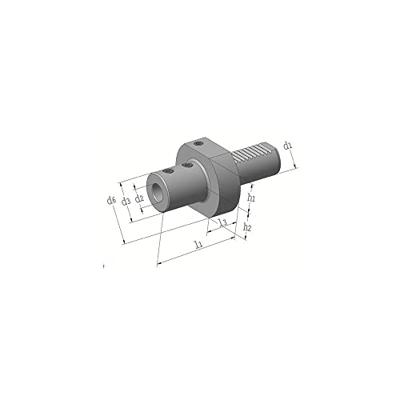 Promat/Tecwerk Gereedschapshouder | E1 DIN 69880 | span-d. 25 mm | VDI30 | passend voor keerplaatboor - 4000833663