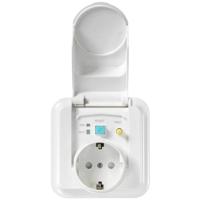 Sygonix SY-5775152 1-voudig Aardlekcontact (onderbouw) Aanraakbeveiliging IP44 Wit - thumbnail