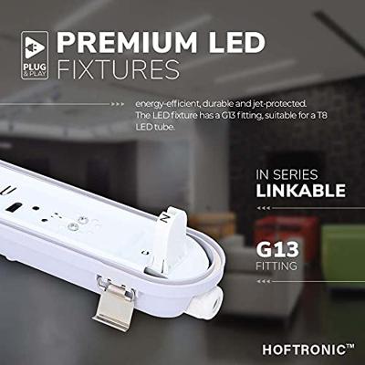 LED TL armatuur 60cm - T8 (G13) - 9W 990 lumen (110lm/W) - 4000K neutraal wit(840) - Koppelbaar - Flikkervrij - IP65 Waterdicht - LED TL Lamp LED TL armatuur 60cm - T8 (G13) - 9W 990 lumen (110lm/W) - 4000K neutraal wit(840) - Koppelbaar - Flikkervrij - IP65 Waterdicht - LED TL Lamp