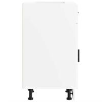 Keuken onderkast "Porto" bewerkt hout wit - thumbnail