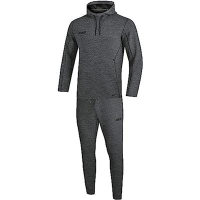 JAKO M9629 Joggingpak Met Sweaterkap Premium Basics - Marine Gemeleerd - 4XL