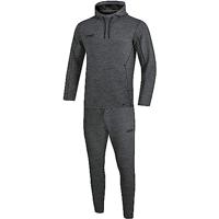 JAKO M9629 Joggingpak Met Sweaterkap Premium Basics - Marine Gemeleerd - 4XL - thumbnail