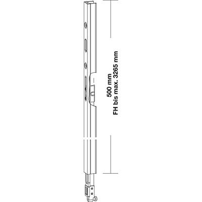 GU verlengstuk tbv hefslot 934/937 F1
