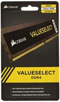 Corsair Value Select Werkgeheugenmodule voor PC DDR4 8 GB 1 x 8 GB Non-ECC 2133 MHz 288-pins DIMM CL15-15-15-36 CMV8GX4M1A2133C15 - thumbnail