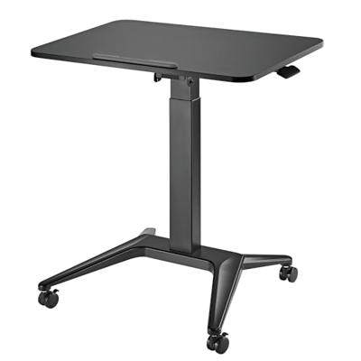 Maclean mobiele bureaulaptoptafel, zwart, pneumatische hoogteverstelling, 80x52cm, 8kg max, 109cm hoog, MC-453B