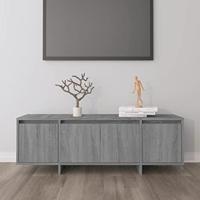 Tv-meubel 120x30x40,5 cm bewerkt hout grijs sonoma eikenkleurig - thumbnail