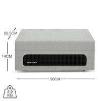 Giradischi Crosley Voyager (Cr8017A-Gy4 Grey)(3 Velocita',Wireless,Ricevitore - thumbnail