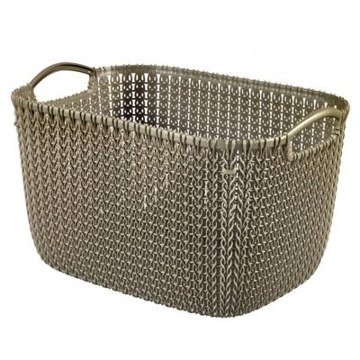 Curver opbergmand knit-look 19l bruin