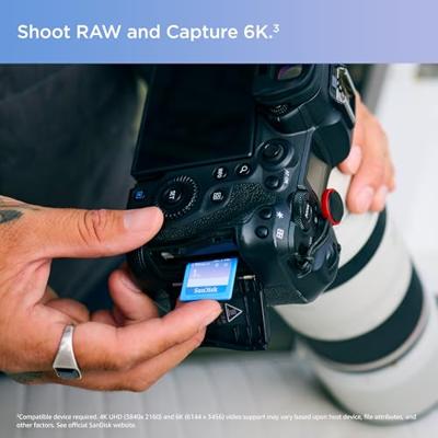 SanDisk Creator SDXC-kaart Retail 128 GB Class 10, v60 Video Speed Class, UHS-II U3 Schrijfbeveiligingsschakelaar SanDisk Creator SDXC-kaart Retail 128 GB Class 10, v60 Video Speed Class, UHS-II U3 Schrijfbeveiligingsschakelaar