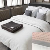 Dommelin Dommelin Dekbedovertrek Bari Percal 200TC Lichtroze-Zilver 200x200/220 cm - thumbnail