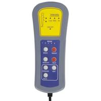 Massagestoel verstelbaar met voetensteun fluweel donkergrijs - thumbnail