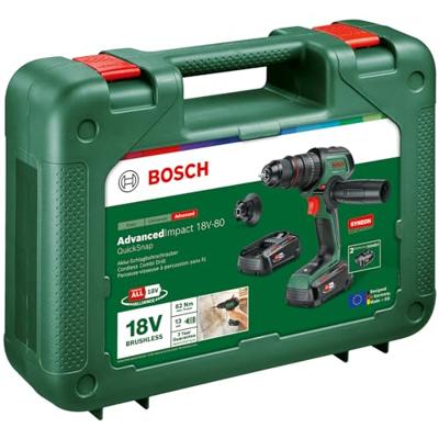 Slagboormachine - AdvancedImpact - 18V-80 - 2 x 2,5 Ah accu's - 13 mm metalen boorkop - Snoerloos Slagboormachine - AdvancedImpact - 18V-80 - 2 x 2,5 Ah accu's - 13 mm metalen boorkop - Snoerloos