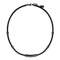 Just Cavalli Halsketting JCNL50010200 Heren Leather 530mm x 5mm - thumbnail