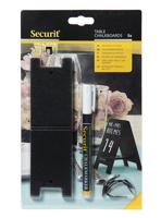 Krijtbord securit mini tafel set 5 stuks zwart - thumbnail