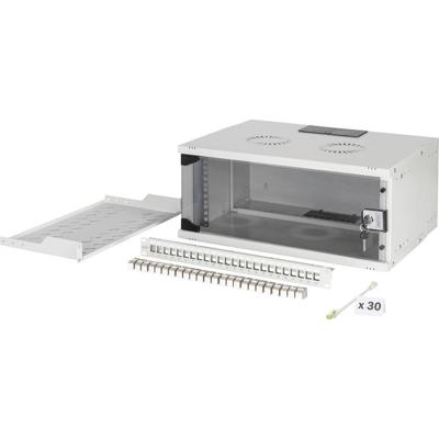 Digitus DN-49200-SET 19inch-patchkast 4 HE Grijs Digitus DN-49200-SET 19inch-patchkast 4 HE Grijs