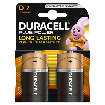 Duracell plus batterijen r20 d 1,5v