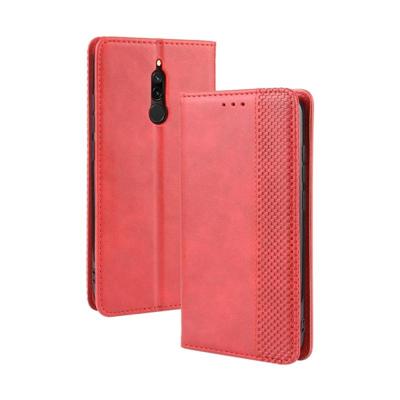 Voor Xiaomi Redmi 8 magnetische Buckle retro Crazy Horse textuur horizontale Flip lederen draagtas met houder & kaartsleuven & fotolijstjes (rood) Voor Xiaomi Redmi 8 magnetische Buckle retro Crazy Horse textuur horizontale Flip lederen draagtas met houder & kaartsleuven & fotolijstjes (rood)