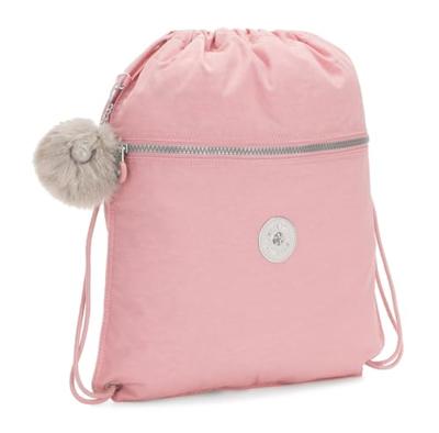 Kipling Supertaboo large drawstring bag-Bridal Rose