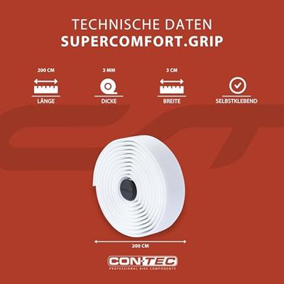 CONTEC stuurlint "supercomfort.grip mg" ct bar tape supercomf.grip mg white