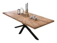 Artistiq Eettafel 'Latonja' Teakhout, 160 x 90cm, kleur Zwart - thumbnail