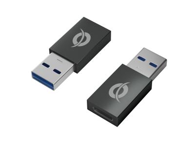 Conceptronic DONN10G tussenstuk voor kabels USB A USB C Zwart Conceptronic DONN10G tussenstuk voor kabels USB A USB C Zwart