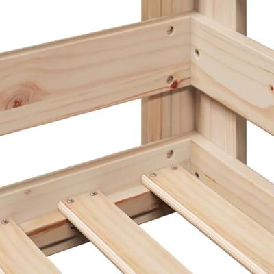 Bedframe zonder matras massief grenenhout 70x140 cm